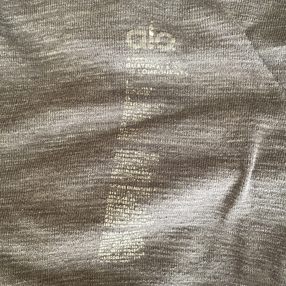 🚫 SOLD ALO Yoga Vintage Space Dye Zip Up Sheer Hoodie Grey L - Picture 5 of 5